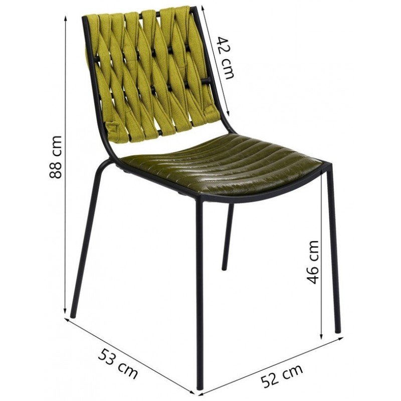 Chair Two Face Green